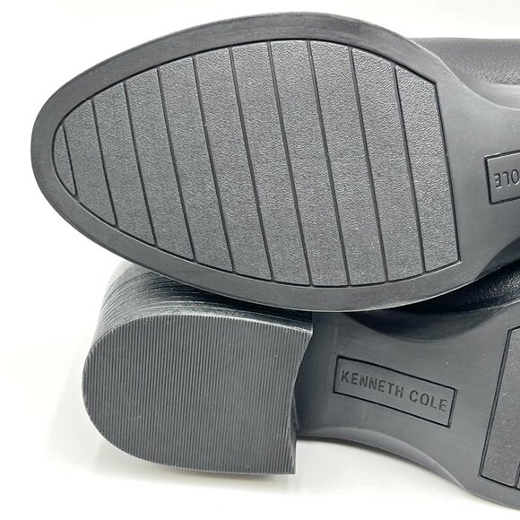 Kenneth Cole Womens Size 9 Levon Black‎ Leather Chelsea Ankle Boots Shoes - Picture 8 of 12